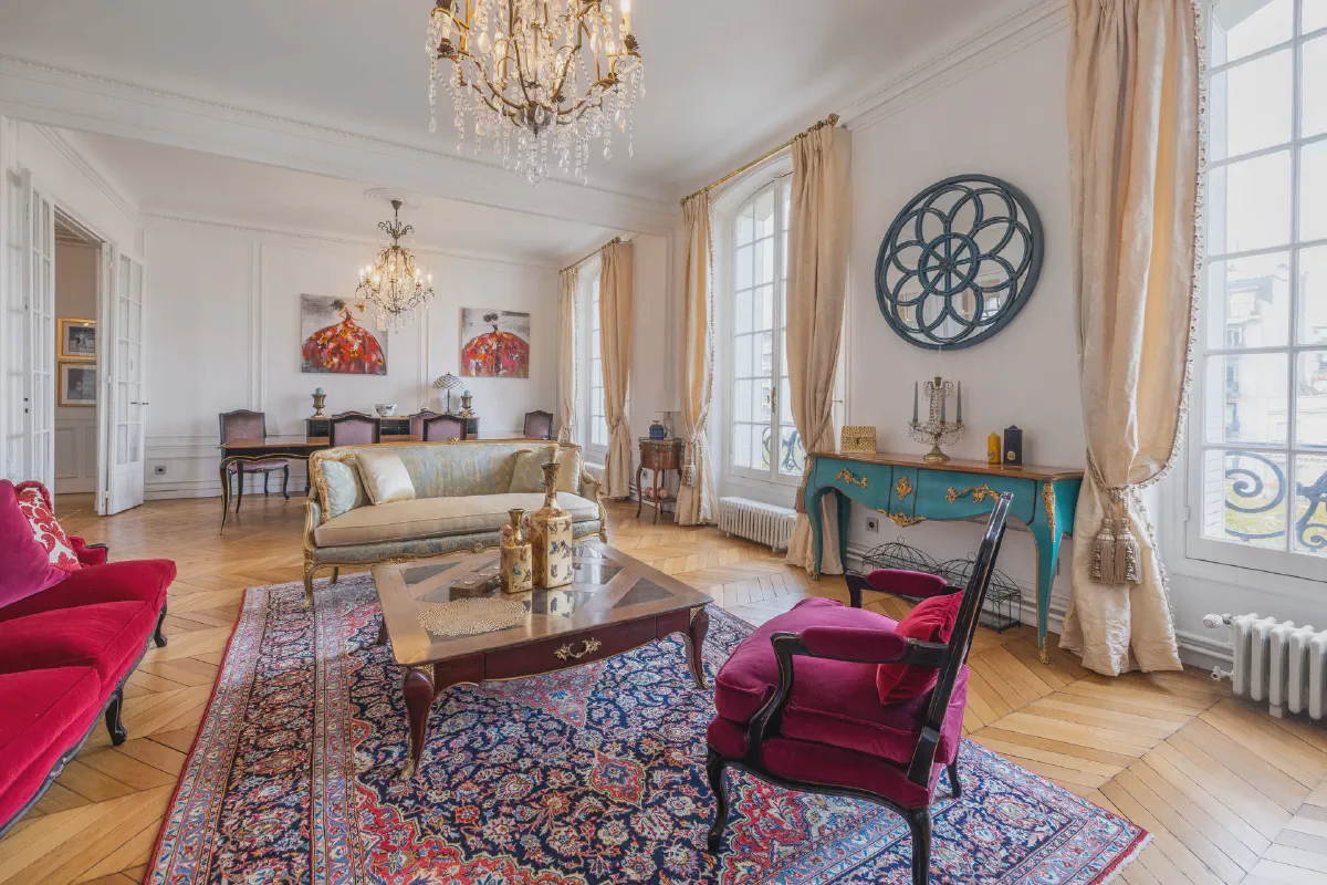Photographie immobilière d'un appartement de très grand standing à Paris