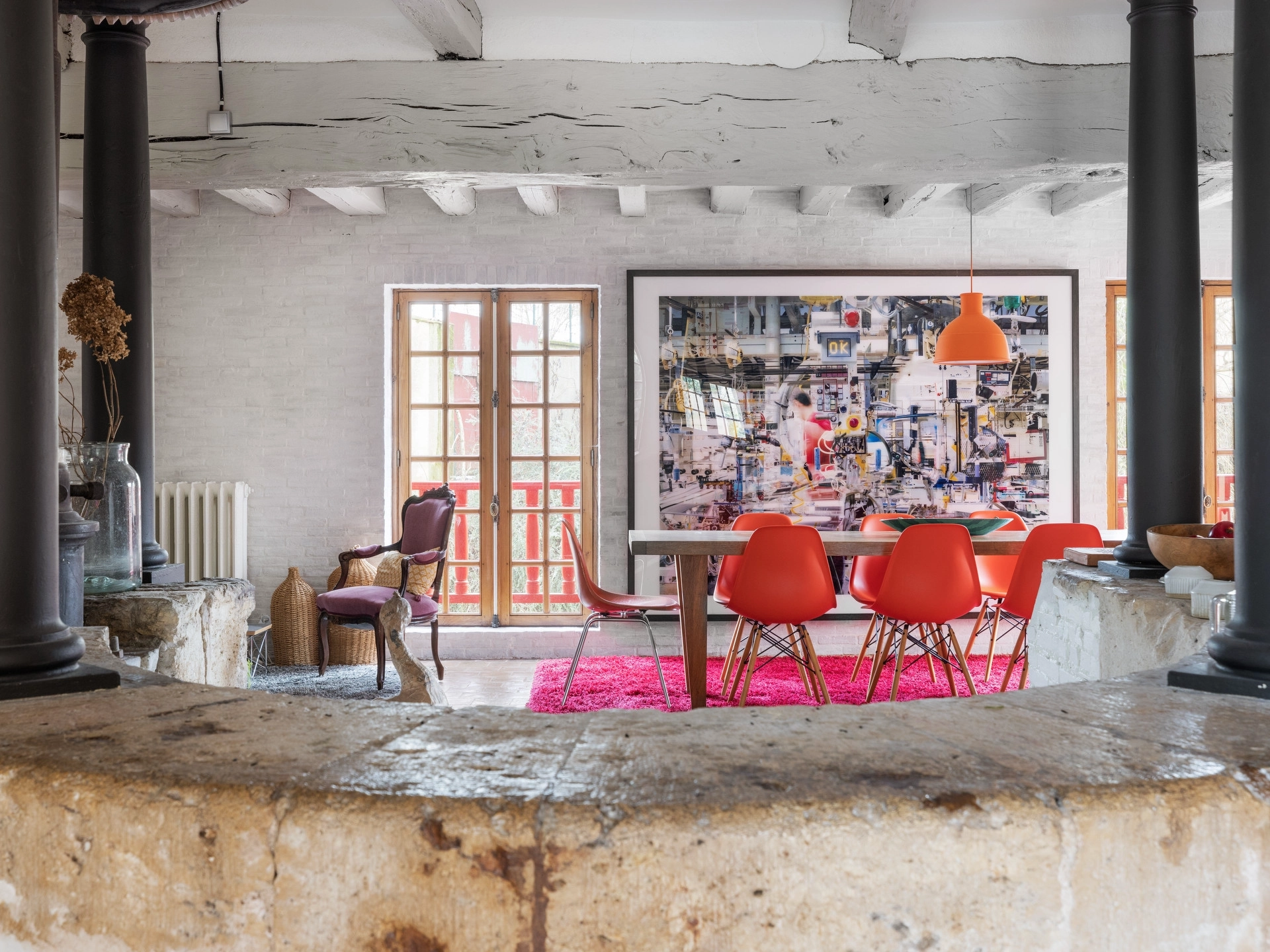 Property photography of a renovated mill near Chartres