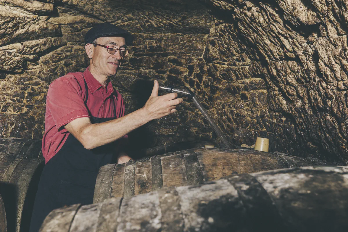 Reportage métier et savoir-faire : photographie de viticulteur à Chinon